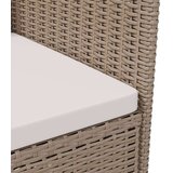  3-dijelni vrtni blagovaonski set od poliratana s jastucima bež | shoptok.hr