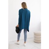 Kesi Oversize sweatshirt with asymmetrical sides marine | Shoptok.si
