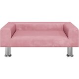  Krevet za pse ružičasti 70 x 45 x 26 5 cm baršunasti | shoptok.hr