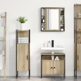 vidaXL set namještaja za kupaonicu s tri dijela od svijetlog hrasta | shoptok.hr