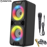 ZVUČNIK FM, BT, 30W, DISCO EFEKTI, HANDSFREE, MIKROFON, BATERIJA SPK816, (5907642619636)