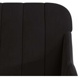  Fotelja crna 63 x 76 x 80 cm baršunasta | shoptok.hr