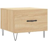 Maison Chic Klubska mizica - kavna mizica - Nizka mizica sonoma hrast 50x50x40 cm inženirski les, (21752772) Cene