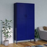 vidaXL Ormar modri 90 x 50 x 180 cm čelični | Eponuda.com