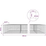  Gabion s žicom debljine 5 mm i mrežom 5x5 cm 450x50x50 cm - 50 cm 50 cm 450 cm | shoptok.hr