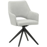 MID.YOU Naslanjač Asher, Siva, Vrtljiv | Shoptok.si