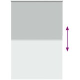 vidaXL Rolo zavjesa Blackout svijetlo siva 150x210 cm Širina tkanine | shoptok.hr