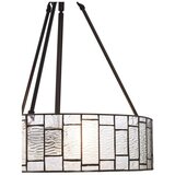 Premier Housewares Metalna viseća svjetiljka sa staklenim sjenilom ø 46 cm Waldorf – | shoptok.hr