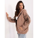 RELEVANCE Sweatshirt-RV-BL-A911.22-dark beige | Shoptok.si