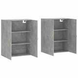  Zidni ormarići 2 kom siva boja betona 69,5 x 34 x 90 cm | shoptok.hr