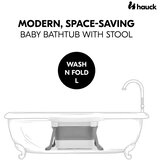 Hauck sklopiva kadica Wash N Fold L White/Stone | shoptok.hr