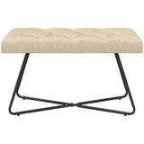  Klupa s gumbastim tkanjem Krem 80 x 40 x 46 cm Tkanina | Eponuda.ba