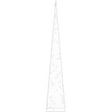  Akrilni ukrasni stožac s LED svjetlima hladni bijeli 90 cm | shoptok.hr