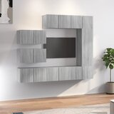  8-dijelni set TV ormarića sivog sonome konstruirano drvo | shoptok.hr