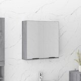 Maison Chic Kopalniška omarica - Kopalniški kabinet z ogledalom siva sonoma 64x20x67 cm, (21794937) | Shoptok.si
