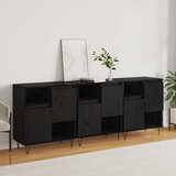  Kreveta 3 pcs Crni hrast 60 x 35 x 70 cm | shoptok.hr