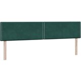 Box Spring krevet s madracem i LED tamno zeleni 180x220 cm baršun | shoptok.hr