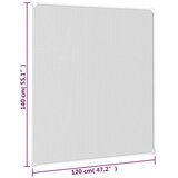  Magnetski prozorski zaslon protiv insekata bijeli 120 x 140 cm | Eponuda.com