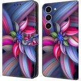 SUNSKY Eleganten etui ovitek za Samsung S24 Plus 5G, Barvite rože | Shoptok.si