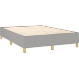  Krevet box spring s madracem svjetlosivi 140x200 cm od tkanine | shoptok.hr