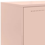  Visoka komoda ružičasta 68,5 x 38,5 x 123,5 cm čelična | shoptok.hr