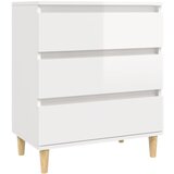 Maison Chic Komoda - Predalnik visok sijaj bela 60x35x70 cm inženirski les, (21721213) | Shoptok.si