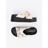 SEASTAR White flip-flops on a black platform with pins | Shoptok.si