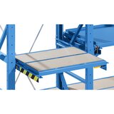 LISTA Izvlečni okvir, ŠxG 890 x 860 mm, obremenitev police 1000 kg, izvlek 65 %, svetlo modra | Shoptok.si
