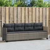 Maison Chic Ležalnik - Sončna ležalnik z blazinami siv poli ratan, (22043127) | Shoptok.si