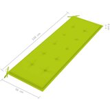  Klop z blazino 159 cm trdna tikovina | Shoptok.si