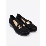 Shelvt Black suede shoes with a decorative teddy bear | shoptok.hr