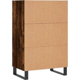 vidaXL Visoka omara dimljeni hrast 57x35x90 cm inženirski les | Shoptok.si