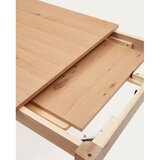 Kave Home Proširiv blagovaonski stol s pločom stola u dekoru hrasta u prirodnoj boji 80x160 cm Yain – | shoptok.hr