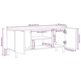 TV ormar s policom Finš acacije smeđa 105 x 33 5 x 46 cm | shoptok.hr