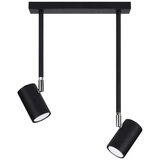  Sollux SL.1075 - Luster na šipci NORANO 2xGU10/40W/230V crna | Eponuda.com