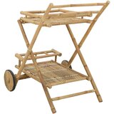  Kolač s čajem na kotačima Prirodna 79 x 67.5 x 84 cm Bambus | shoptok.hr
