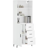  Visoka komoda bijela 69,5x34x180 cm konstruirano drvo | Eponuda.com