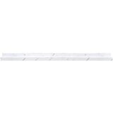  Polica na zidu s policom 4 pcs Bijeli mramor 80 x 9 x 3 cm | shoptok.hr
