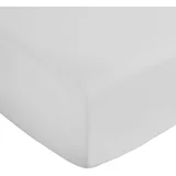 Bela napenjalna rjuha iz bombažnega satena 185x200 cm Cotton Sateen –