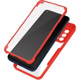 AVIZAR Ovitek Oppo A74 4G, zadnji del iz pleksiglasa z Rdec obrobo, (20616200) | Shoptok.si
