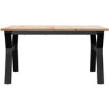  Stolić za kavu Y-oblika 80x80x45 cm borovina i čelik | shoptok.hr