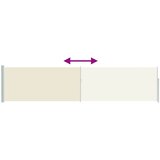  Uvlačiva bočna tenda za terasu 120 x 500 cm krem | shoptok.hr