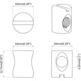  Bačvaste matice 2 pcs Srebrno M6 x 13 mm Metal | shoptok.hr