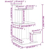 vidaXL Grebalica za mačke s platformama svjetlosiva 98 5 cm | shoptok.hr