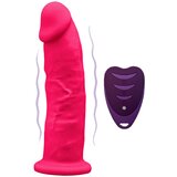 SilexD Model 2 Vibrating Premium Silicone Dual Density Dildo 7" with Remote Pink | shoptok.hr