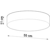 Sollux Stropna svetilka v srebrni barvi ø 55 cm Atis – | Shoptok.si