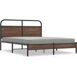  Okvir kreveta bez madraca smeđa boja hrasta 150x200 cm drveni | shoptok.hr
