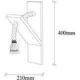 Opviq Zidna lampa E27 Grlo, Smeđa | Eponuda.ba