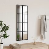 vidaXL Zidno ogledalo crno 30 x 80 cm pravokutno željezno Cijene