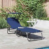  Sklopiva ležaljka za sunčanje Plava 190 x 57 x 81 cm oxford | shoptok.hr